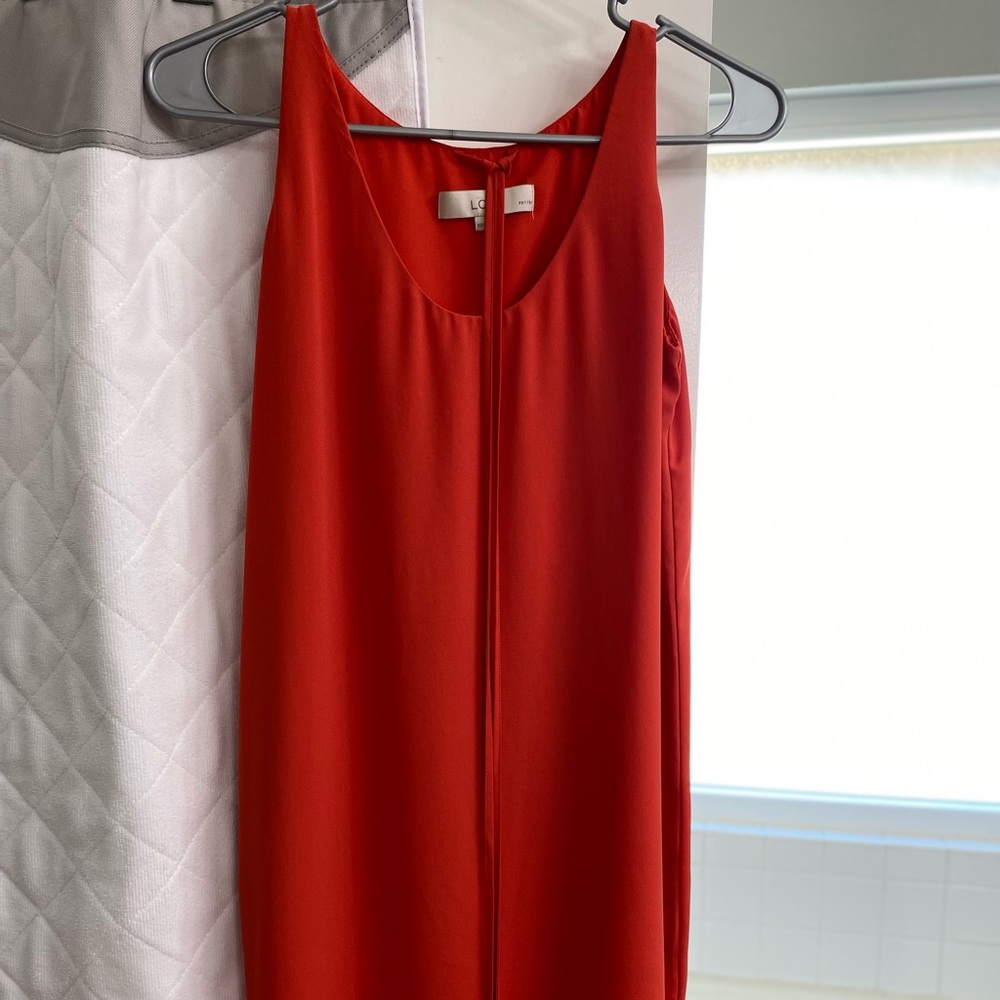 Ann Taylor - LOFT petite orange dress